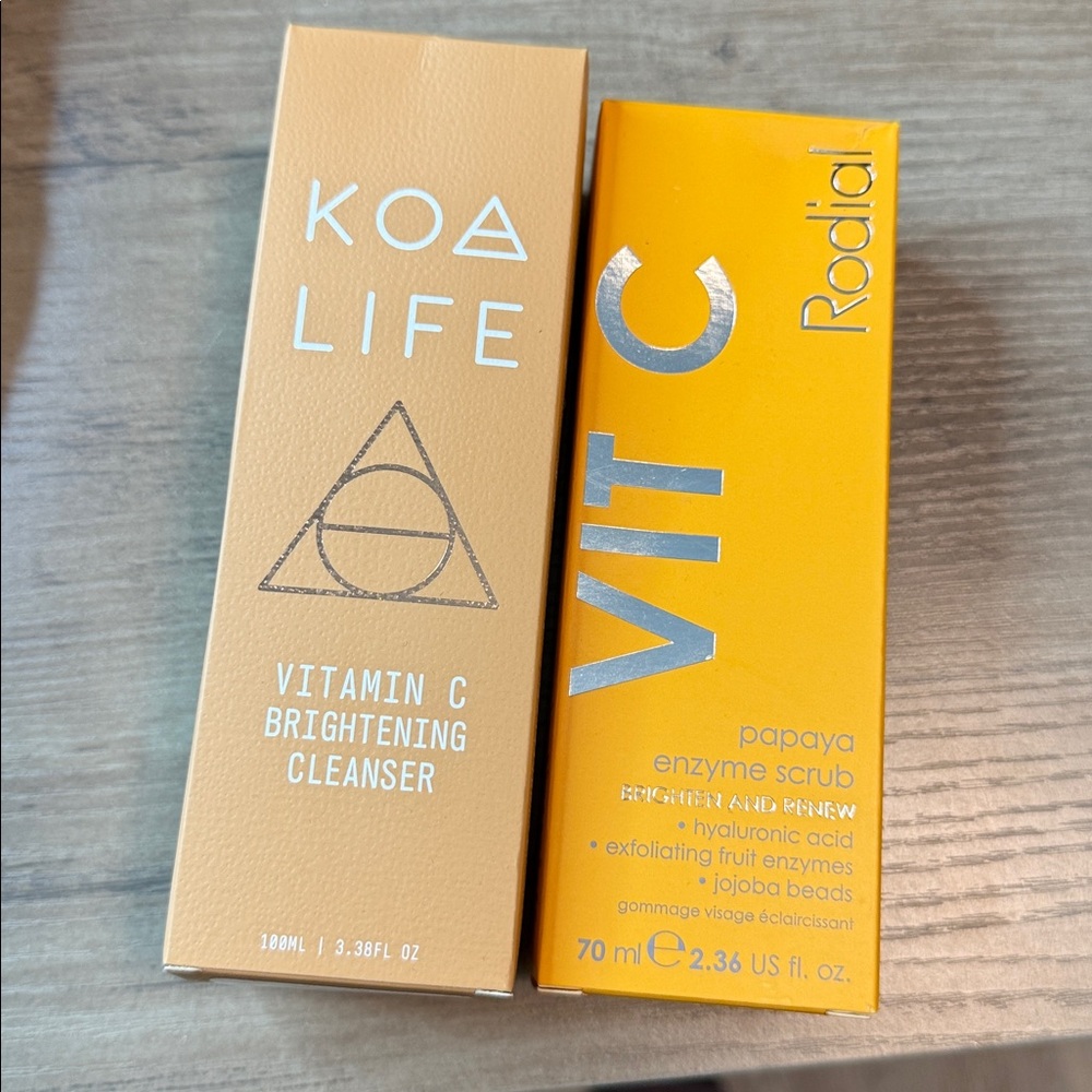 2PC Skin Care Bundle - KOA Life VitC Cleanser & Rodial VitC Scrub Combo